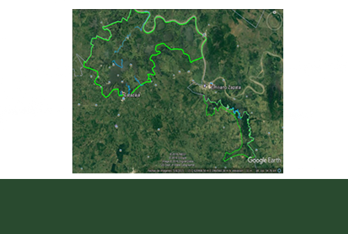 Transectos de monitoreos realizados en la ZSCE Sistema Lagunar Catazajá y Humedales La Libertad