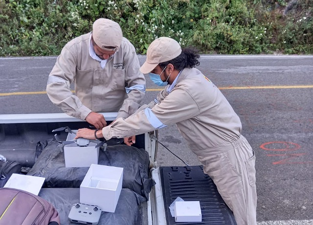 La SEMAHN fortalece el cuidado del medio ambiente con el uso de drones