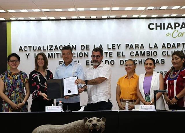 <p>Foreign, Commonwealth & Development Office y Gobierno de Chiapas llevan a cabo mesa de trabajo para actualización de Ley para la Adaptación y Mitigación ante el Cambio Climático del Estado</p>