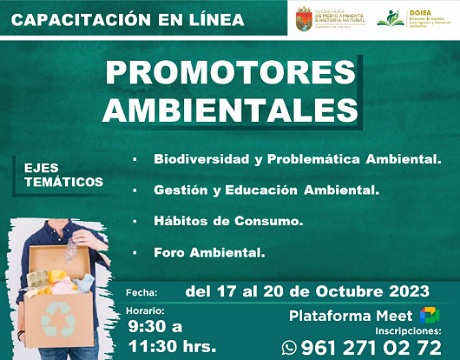 Invita Semahn a capacitación como promotor ambiental