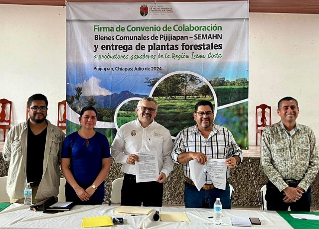 Impulsa Semahn mitigación del cambio climático, sello ganadero ECOGAN y Magna Reforestación, en región Istmo Costa